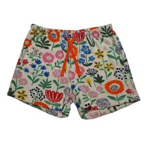 Mini Boden floral print towelling shorts